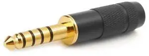 4.4mm Jack 5 Poles Male Full Balanced Headphone Earphone Plug Adapter for NW-WM1Z NW-WM1A AMP Player