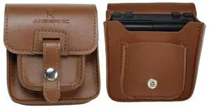 For Anbernic RG34XXSP Console Travel Bag Anti-Scratch Leather Console Protective Bag Anti-Fall Outdoor Flap Bag