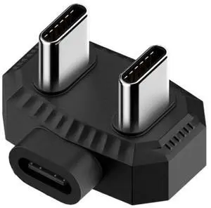 USB C Female to Double USB C Male Adapter Converter Multiple Hubs USB C Type C Port Hub Data Transfer Charger Power Adapter