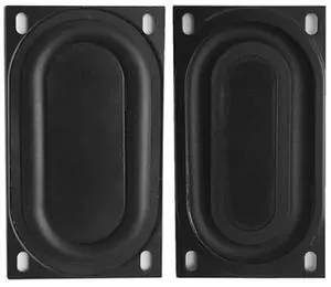 2 Pcs DIY Bass Speaker Loudspeaker Vibrating Membrane Passive Bass Woofer Diaphragm Plate Speaker Passive Radiator 50x90 mm