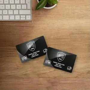 5Pcs RFID Blocking Card One Card Protects Entire Wallet NFC Debit Credit Card Passport Protector Ultra Thin RFID Card Blocker