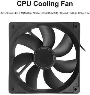 120mm CPU Cooler Quiet Silent Cooling 4 Pin PC Computer Case Cooling Fan 12V Quiet Silent CPU Radiator Heatsink