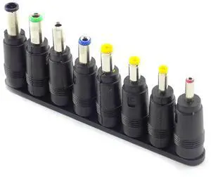8pcs Universal Laptop DC Power Supply Adapter Connector Plug AC DC Jack Charger Connectors Laptop Power Adapter Conversion plug