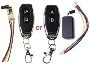 RF 2CH Mini Remote Control Switch Waterproof 12V DC3.7V to 24V Universal Relay Transmitter 433MHz Receiver Module Home Office