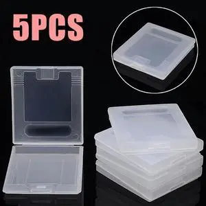 5Pcs Plastic Game Card Cartridge Cases Protective Dust Cover Game Cartridge Case Box for Nintendo Game Boy Color Pocket GBC GBP