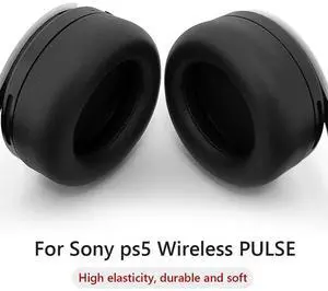 1 Pair Ear Pads Protein Leather Headphone Earpads Soft Cushions Cover Earmuff for 5 Pulse 3D Wireless Headset