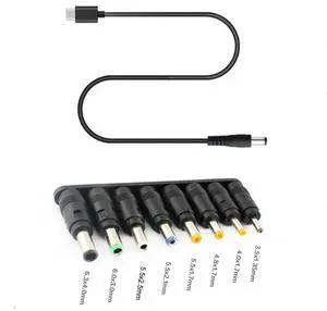 8in1 USB C PD to 12V 3.5/4.0/4.8/5.5mm Power Supply Cable for Router LED Light CCTV Camera More 12V Devices 8in1 USB C PD to 12V 3.5/4.0/4.8/5.5mm Power Supply Cable for Router LED Light CCTV Camera More 12V Devices