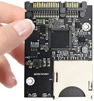SD To SATA SSD Adapter with Enclosure Convertor Adapter Card for 2.5in SATA SSD Accessories