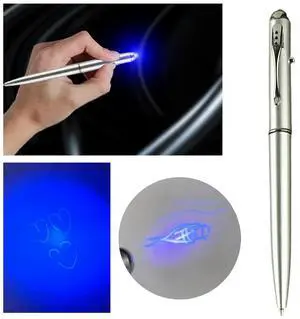 Invisible Ink Pen Secret Ballpoin Pen Anti-Counterfeit With UV Light LED Disappearing Ink Markers Office School Supplies