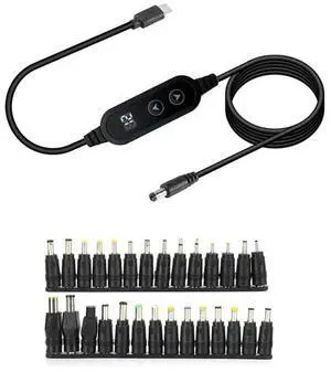 100W Type C to Universal Notebook Adapter Connecter Dc Jack Usb C Laptop Charging Cable Cord Laptop Charger 28pcs Connector