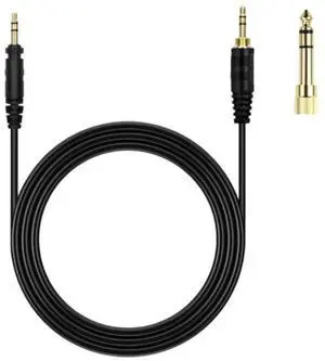 Professional Headphone Cord For Technics EAH-DJ1200 Headsets Wire with 3.5mm and 6.35mm Connectors Replacement