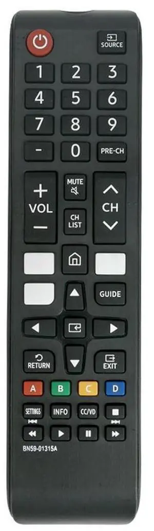 Remote Controller BN59-01315A TV Wireless Controller with Shortcut Buttons Infrared Replacement Parts for TV