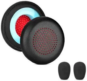 Replacement Earpad Cushion for Voyager 4310 UC/4320 UC/ UC2 Headphone Leather Ear Pad Mic foam Cover