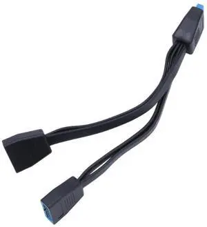 USB 3.0 Header Extension Cable 19/20 Pin 1 to 2 Y Splitter Internal Extension Adapter DIY Extender