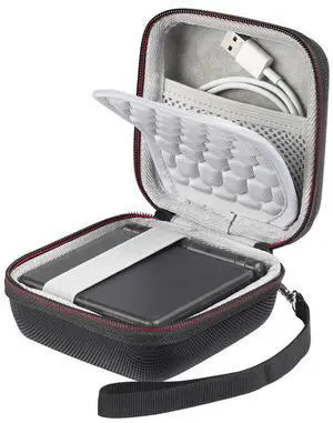 EVA Portable Bag Shockproof Organizer Bag Anti-scratch with Hand Rope for ANBERNIC RG35XXSP Retro Handheld Game Console