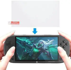 Hard EVA Carrying Case with Tempered Glass Film EVA Protective Case Waterproof for Trimui Pro Handheld Game Console