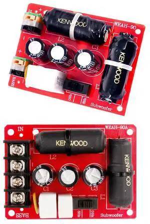 Speaker Frequency Divider Stereo Crossover Bass Speaker 40Hz-400Hz Subwoofer Divider Stereo DIY Audio Crossover