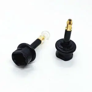 Toslink Female To 3.5mm Male Mini Plug Digital Optical Adapter Converter 2-pack