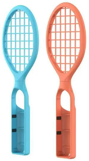 2PCS Tennis Racket for Switch 2 Handle Holder with Wrist Strap Controller Grips for Nintendo for Switch/OLED Joy-Con Controller