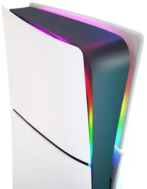 RGB LED Light Strip for PS5/Slim RGB Atmosphere Decal Decoration Accessories with Remote Control for Slim Game Console