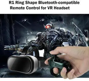 R1 Bluetooth-compatible VR Remote Controller Ring Shape for iOS Android Phone VR Headset