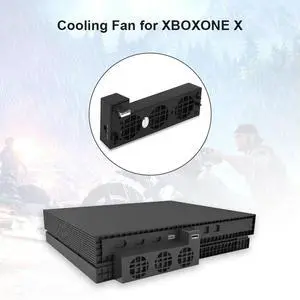 Portable Temperature Control Cooling Fan for Xbox One X Series Console External 3 Fans Reduction Power Consumption Cooler