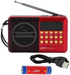 Portable FM Radio Rechargeable BT 5.4 Radio Speaker Pocket Radio for Home Travel Gifts for Seniors Elderly