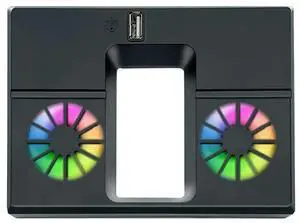 Vertical Cooling Fan with Dual Fans and USB Port Host Cooling Fan RGB Colorful External Cooler for Xbox Series X Host Console