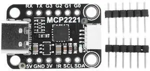 MCP2221A General Purpose USB To GPIO ADC I2C MCP2221A Breakout USB To GPIO Module Board for Stemma QT/Qwiic
