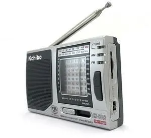 KK-9803 Mini Portable Radio with Folding Kickstand FM/MW/SW1-8 Pocket Radio 3.5MM Jack Stereo Radio Operated for Elder