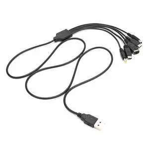 USB Charger Cable Classic Delicate 1.2m 5 in 1 USB Charging Cable Cord Fit for Nintend 3DS XL NDSLite NDSI LL