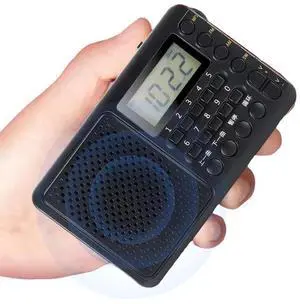 Portable FM/AM/SW Receiver with LED Screen Display Pocket Radio Support TF Card USB Drive MP3 Music Player for Home Outdoor