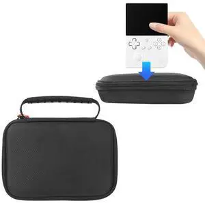EVA Hard Carrying Case Anti-scratch Hardshell Case with Mesh Bag Travel Carrying Bag for ANBERNIC RG40XXV Handheld Game Console