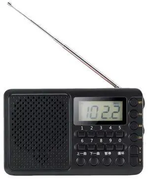 Portable FM/AM/SW Receiver with LED Screen Display Pocket Radio Support TF Card USB Drive Gifts for Seniors Elderly