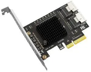 PCIe X4 to SFF8087 Mini SAS 8-Port Sata 3.0 Adapter Expansion Card PCIe3.0 to SFF 8087 SFF-8087 SATA3.0 ASM1166 Chip
