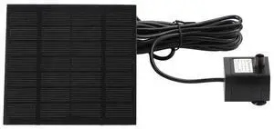 Solar Hydroponics Submersible Pump Easy Installation with 6 Nozzles Multifunctional Decorative Props Portable for Outdoor Garden