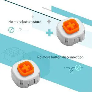 4pcs Replacement Button Long Life Mechanical Button Joystick Repair Button Game Accessories for Gulikit 2 Pro NS08/NS09
