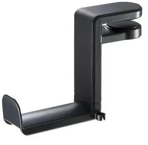Headphone Stand PC Gaming Headset Stand Under Desk 360 Degree Rotating Headphone Hook Clamp-On Headphone Holder