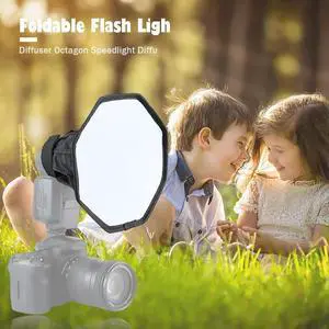 PULUZ 20cm Octagon Flash Softbox Folding Flash Light Diffuser Camera Accessories