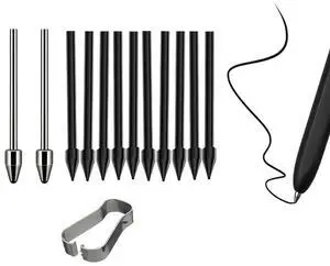 Tips Replacement with Clip Titanium Alloy Plastic Fine Point Pencil Nibs for Tab S22/S23/S24 Ultra S Pen