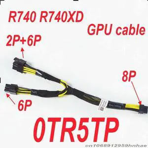 For Workstation R740XD R740 R640 Power Supply Cable 8P To 6P+8P For TR5TP 0TR5TP 04VPD3