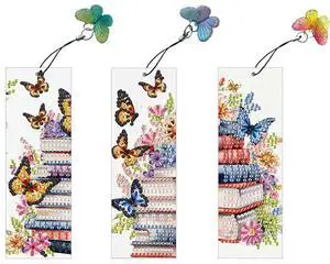 3Pcs Special Shape Hot Air Balloon Diamond Painting Bookmark Diamond Bookmark Art Projects Diamond Painting Bookmark Making Kit