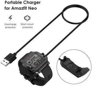 1m Fast USB Charging Cable Portable Watch Charger for Huami Amazfit Neo