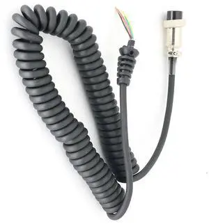 HM-36 Handheld Speaker Mic Micorphone Cable 8 Pins Speaker Spring Cord Talkie Walkie Telephone Spring Line for ICOM IC-449C 229C