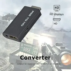 Game Console Converter Monitor Connector Accessory for to HDMI-Compatible Adapter Audio Video Display Set