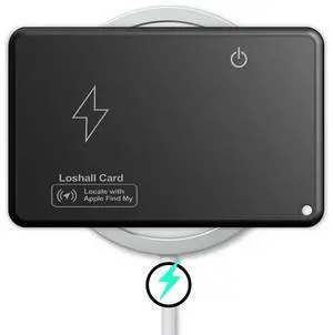 Wireless Charging GPS Locator Bluetooth-Compatible Work with Find My App Card Tracker for Luggage Tag Purse Passport