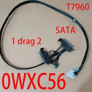 For T7960 Workstation Power Supply Cable WXC56 0WXC56 1 Drag 2 SFF8654 With 2 SATA SAS Ports