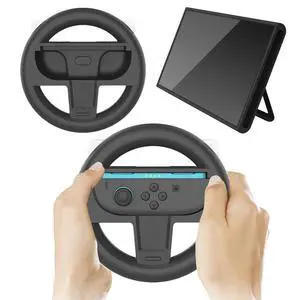 2Pcs Gaming Racing Steering Wheel Wear Resist Ergonomic Joystick Steering Wheel Reusable Innovative Gamepad Handle Grips for NS2