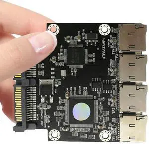 4-Port SD To SATA Adapter Widely Compatible Self-Made SSD Solid State Drive Stable Transmit for Micro-SD To SATA Group RAID Card
