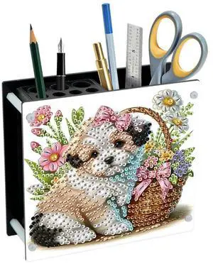 DIY Diamond Painting Kit Special Shape Diamond Pen Container Diamond Painting Acrylic Diamond Painting Pen Holder